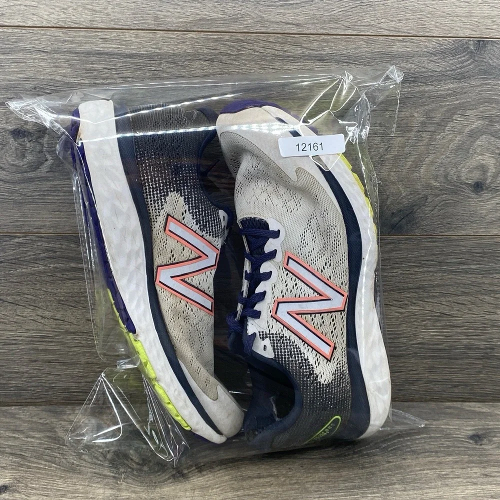 New Balance 680 Fresh Foam Women's Running Shoes Size 8 White Blue Walking - Picture 13 of 13